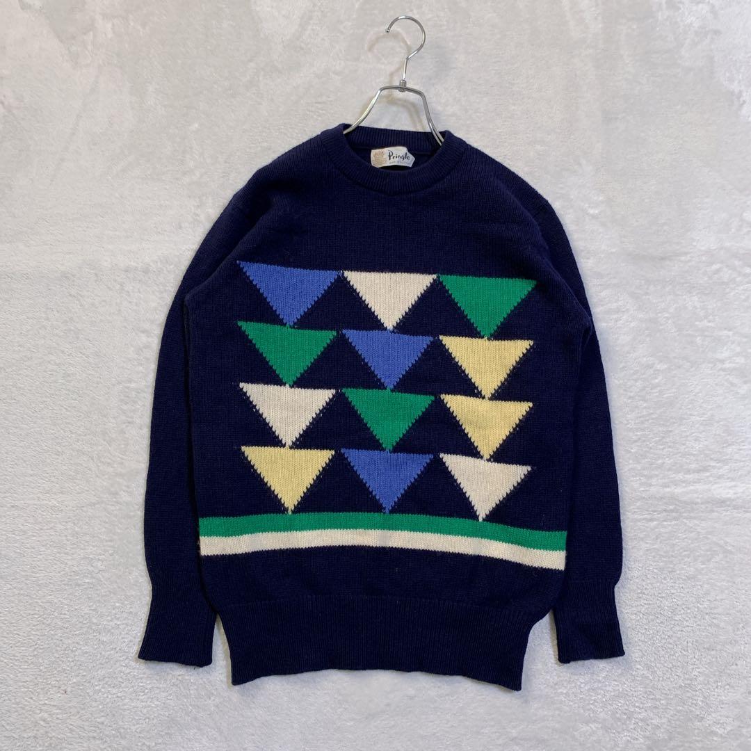 希少 スコットランド製 Pringle プリングル アーガイル ニットセーター