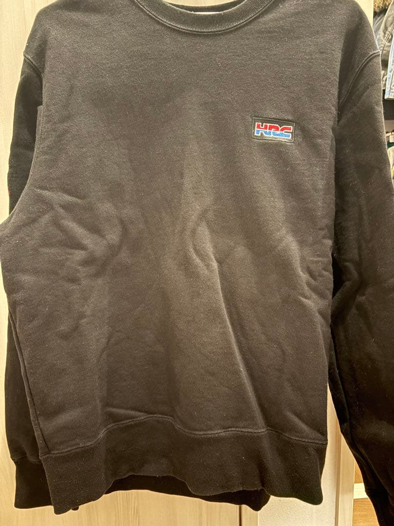 Supreme HONDA Fox Racing Crew Neck S 黒