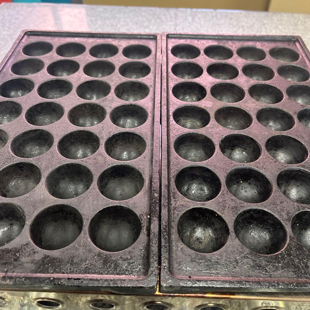 IKK プロパン たこ焼き器 28穴×2連 LPガス 鉄鋳物 業務用 格安