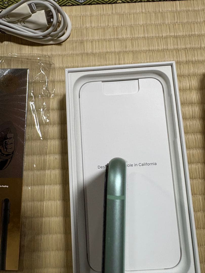 美品】iPhone 11 ミントグリーン　すぐ使えるセット