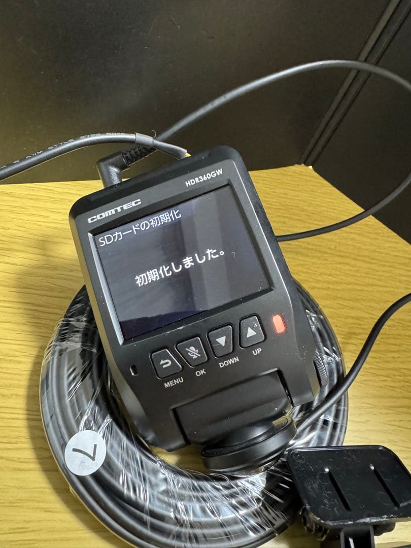 HDR360GW 前後カメラ　コムテックドライブレコーダー360度カメラ