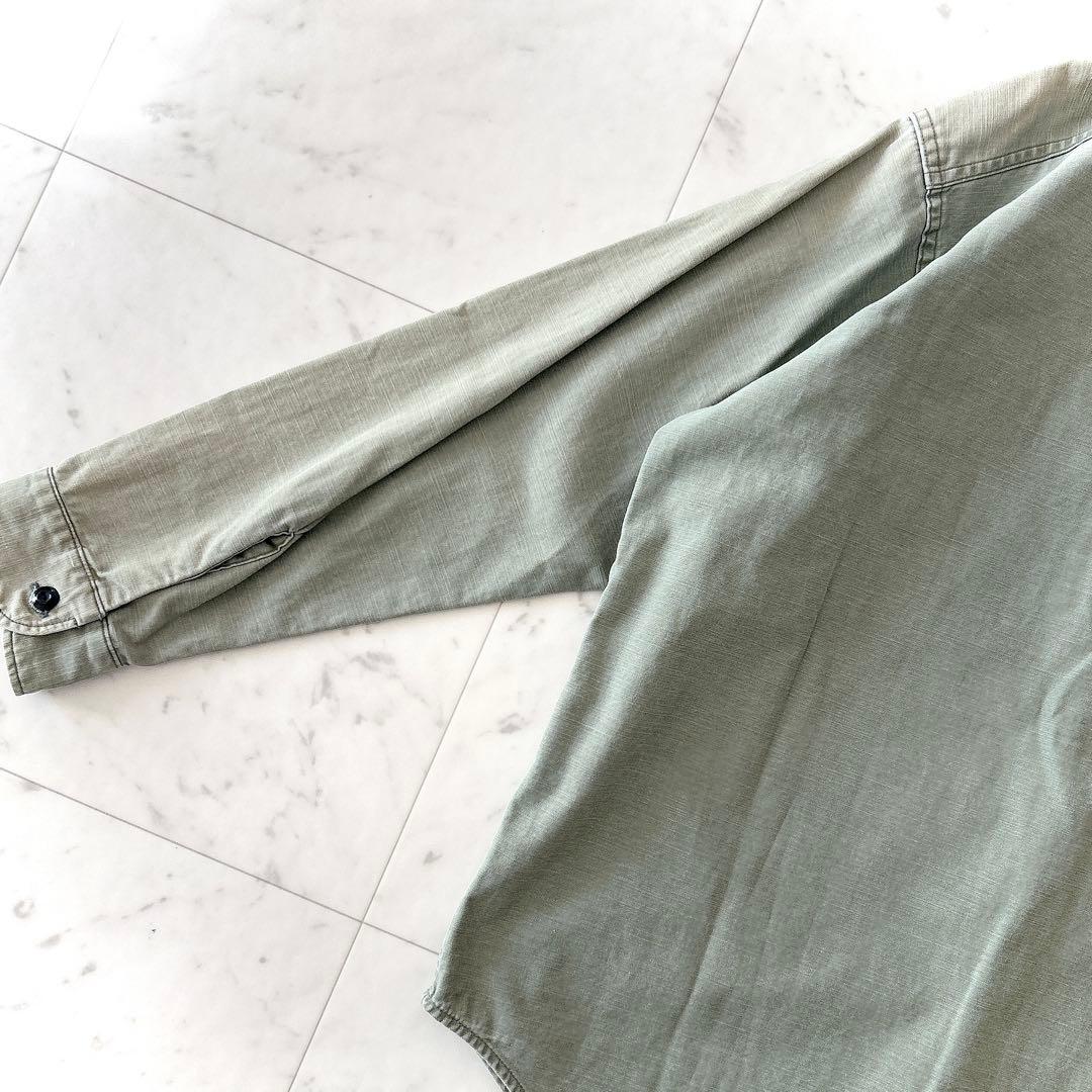 美品 マディソンブルー ハンプトンシャツ カーキ グリーン サイズ00