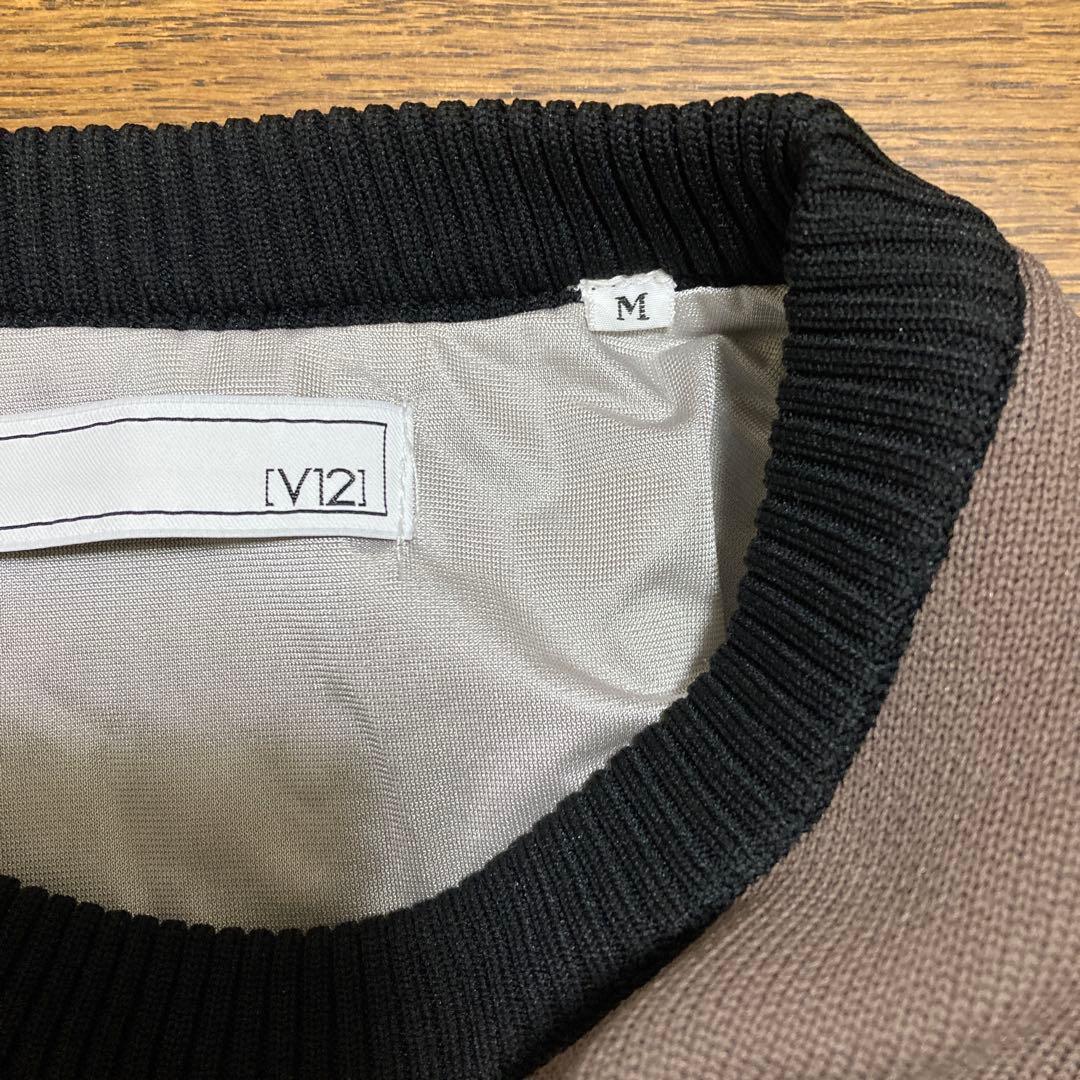 V12防風裏地付ゴルフトレーナー　M ブラウン