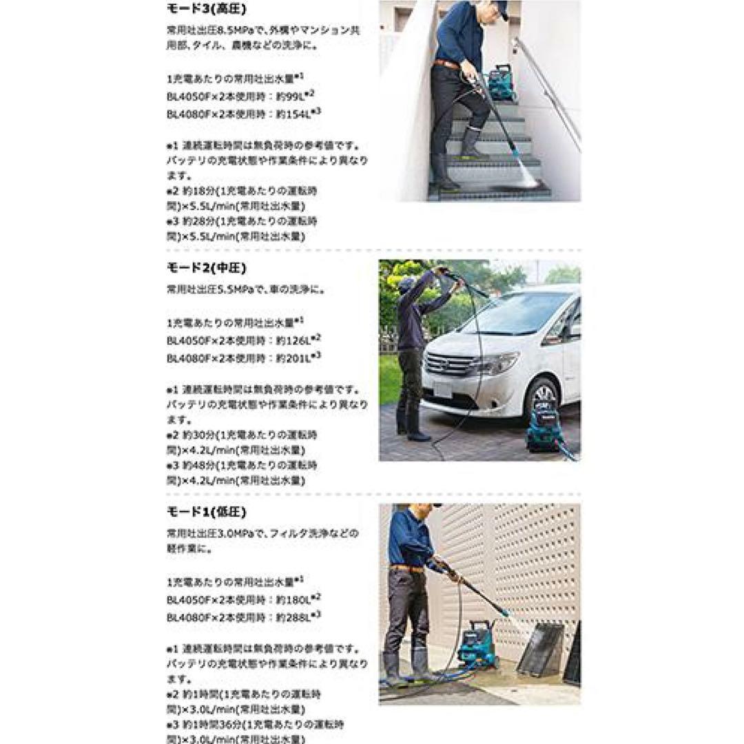 マキタ makita MHW001GZ 充電式高圧洗浄機 40Vmax 本体のみ