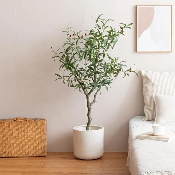 【光触媒/抗菌防臭】人工観葉植物 オリーブ 高さ125cm