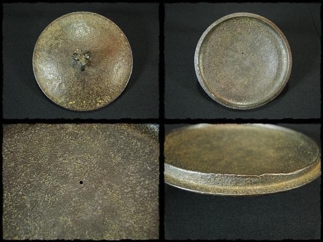 希少！本砂鉄 長谷川 雅山 阿弥陀堂釜 茶道具 e230