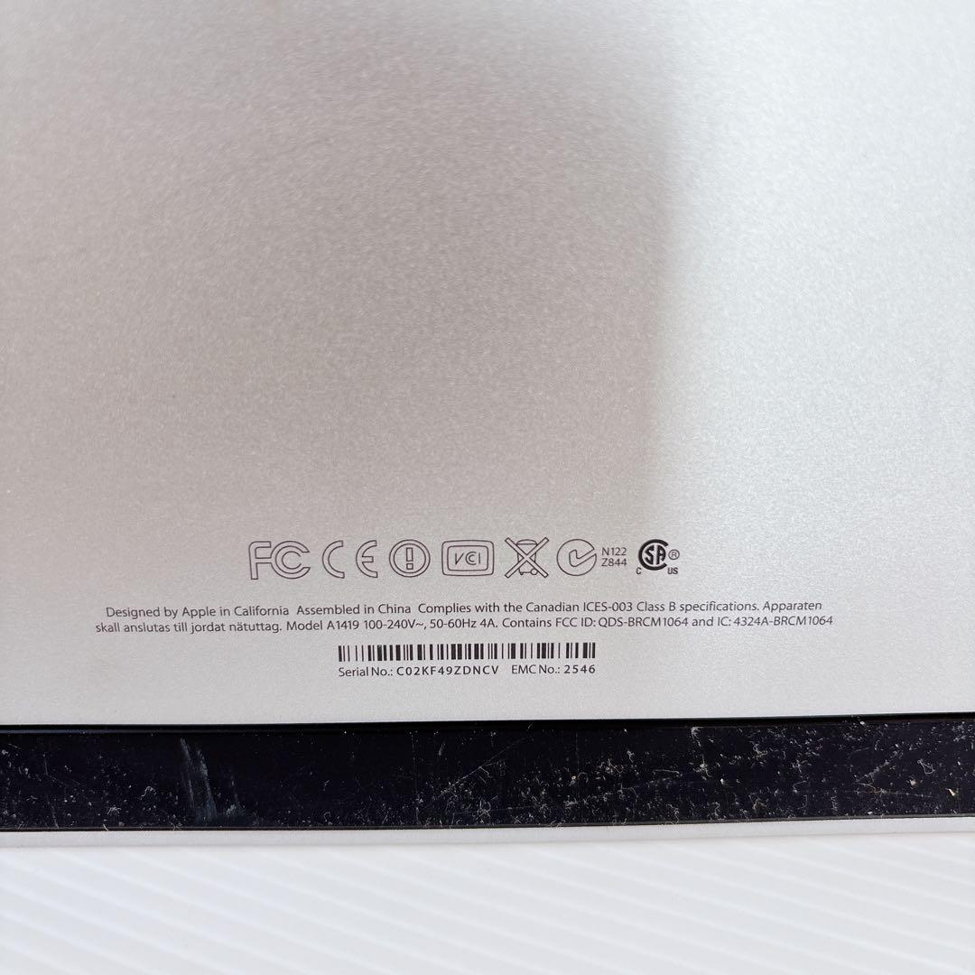 Apple iMac 27インチ A1419（Late 2012）BTY1260