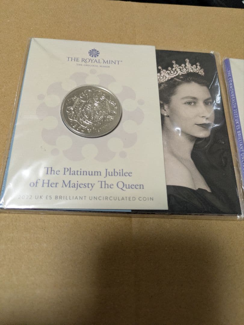 エリザベス女王　白銅貨4セット