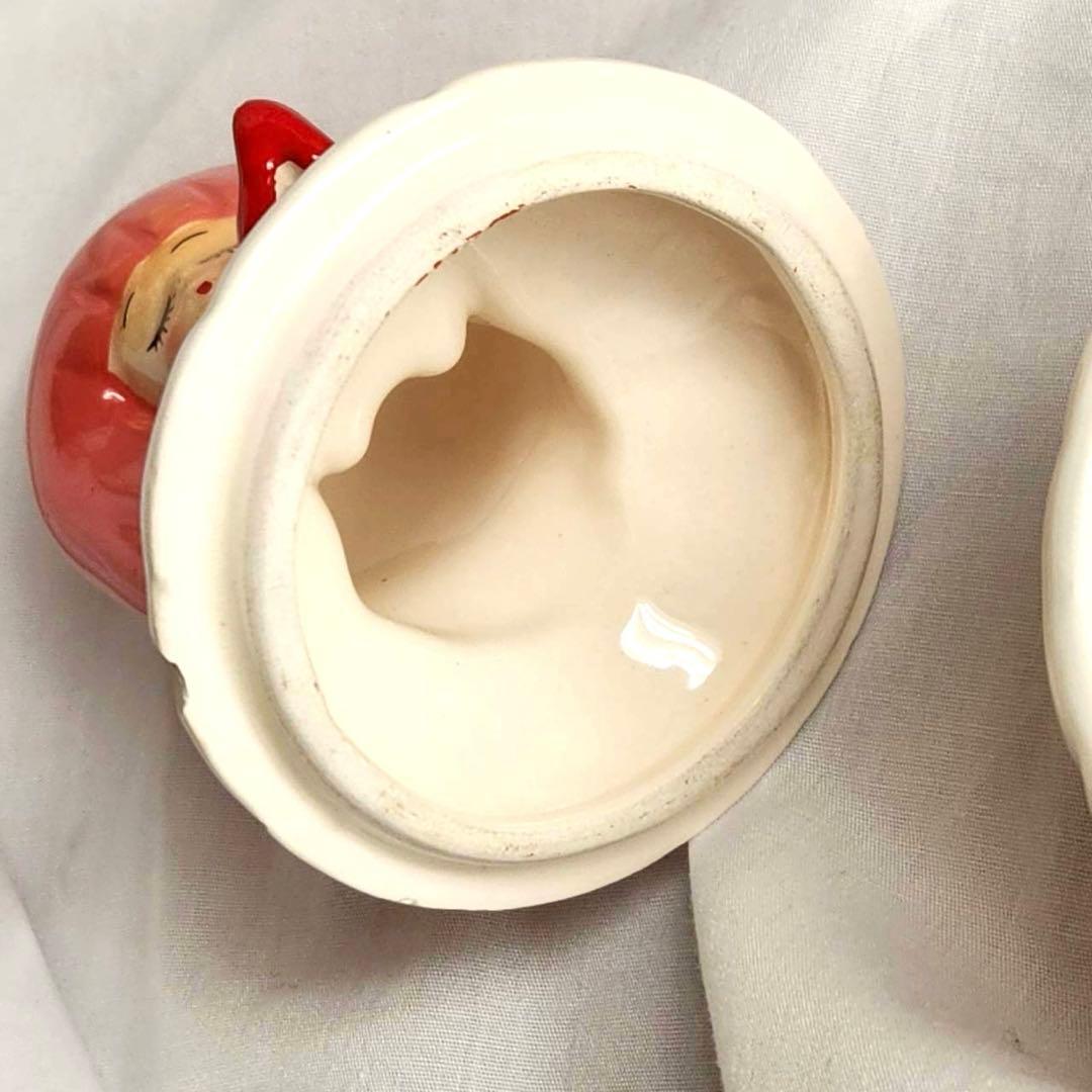 内藤ルネ　お姫様　女の子　置物　陶器　入れ物　小物入れ　昭和レトロ　カワイイ