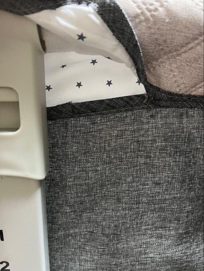 KiNO LiNPO ベビーベッド 蚊帳 収納バスケット 収納ケース付き