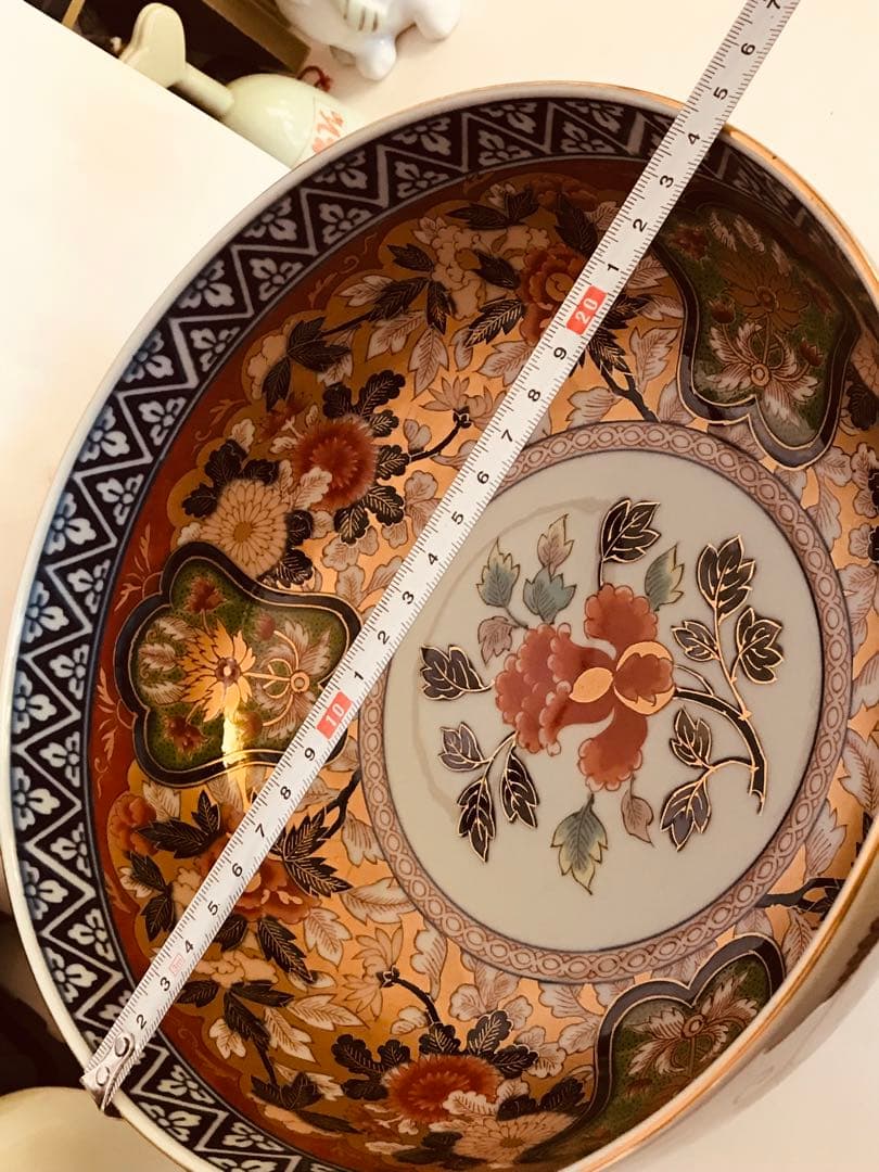 世那大平　昭和其泉　極錦金彩古伊万里 有田焼 昭和年製 深皿 深鉢