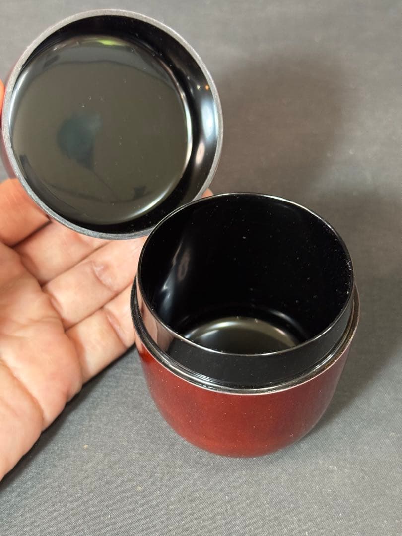 G76 送料無料　棗　香次棗　独楽紋　宗廣　茶道具　漆芸　茶道