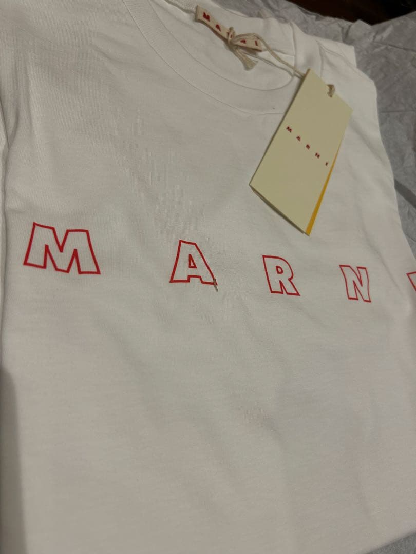 ★新品未使用★MARNIＴシャツ 半袖 大人もOK ホワイト 14Yサイズ
