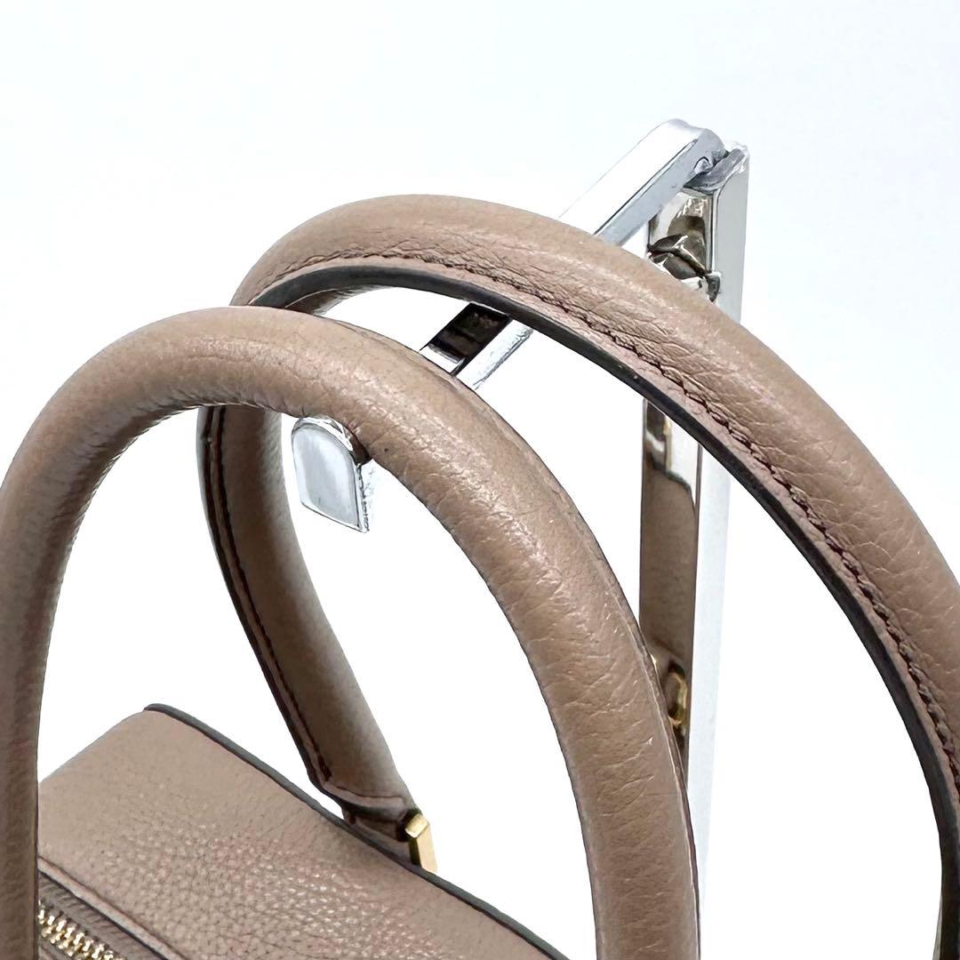 美品✨アニヤハインドマーチ スモールカーカー ハンドバッグ 2way グレージュ