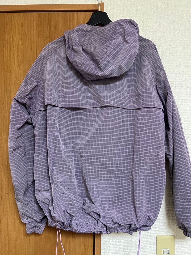 PALACE パープル チェック柄 ナイロンジャケット M