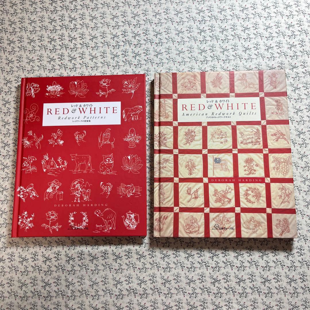 RED&WH ITE アメリカのレッドワークキルトと図案集