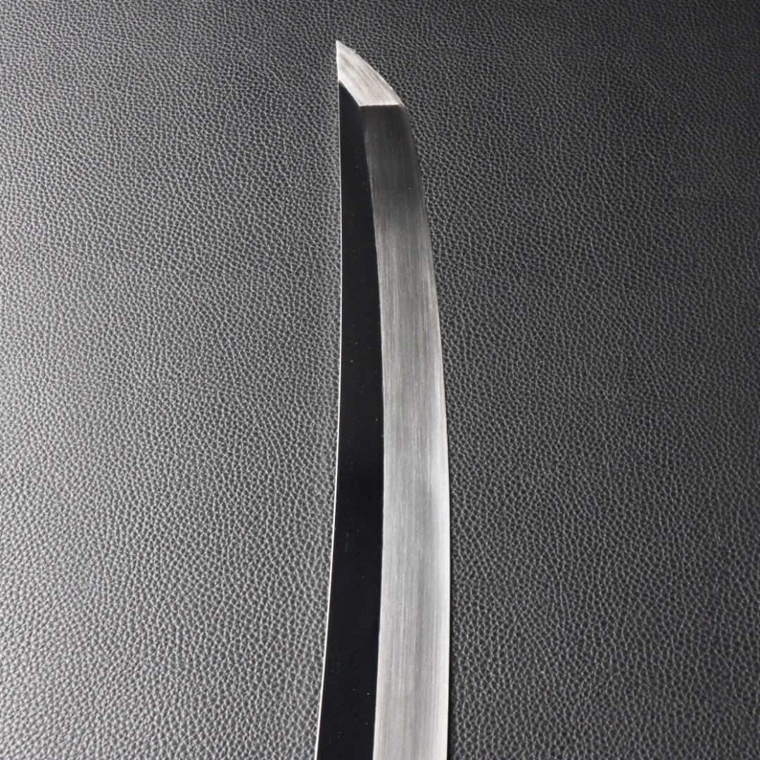 11118鬼反り先丸包丁尺二鏡面仕上げ刺身包丁刃は究極の切れ味黒檀黒水牛角八角柄