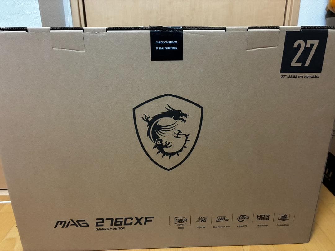 【タイムセール】MSI湾曲ゲーミングモニター MAG 276CXF 27インチ