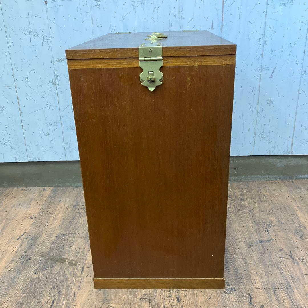 A-4 昭和レトロ ドロップリーフ式 テーブル 折りたたみ式 木製 収納棚