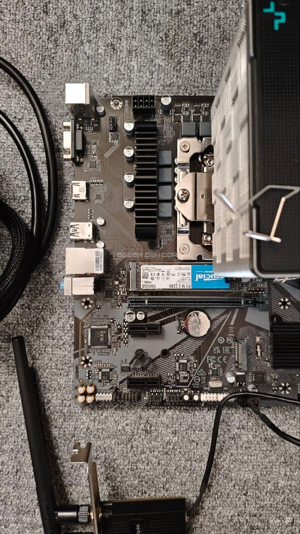 PCパーツ一式 Core i5-12400、DDR4メモリ32GBなど