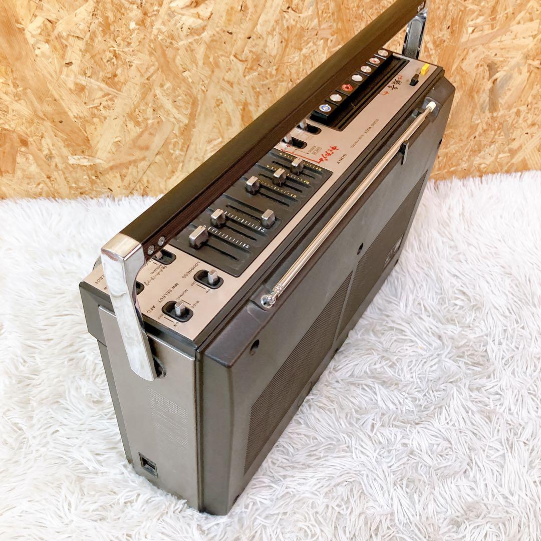 sony cf-1990 モノラルラジカセ　ビンテージ　昭和レトロ　ケース付き