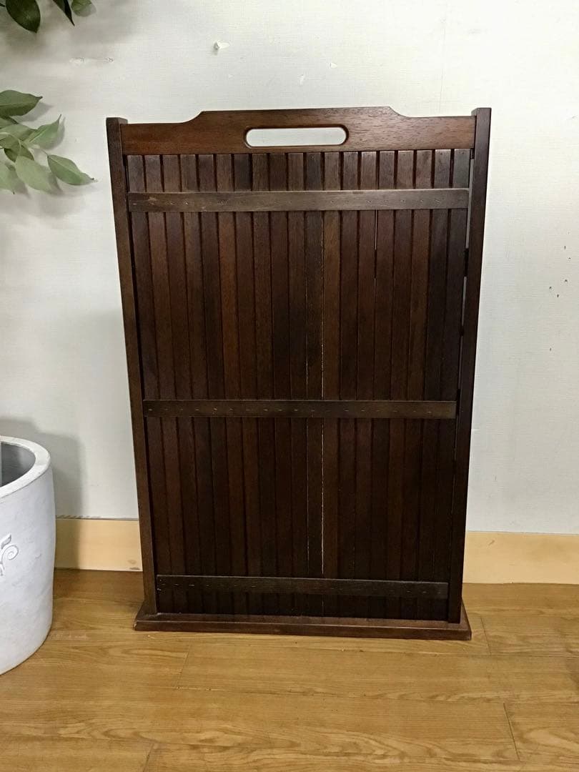 まるうめ☆管594☆カリモク家具☆レトロ☆スリッパラック☆多目的ラック