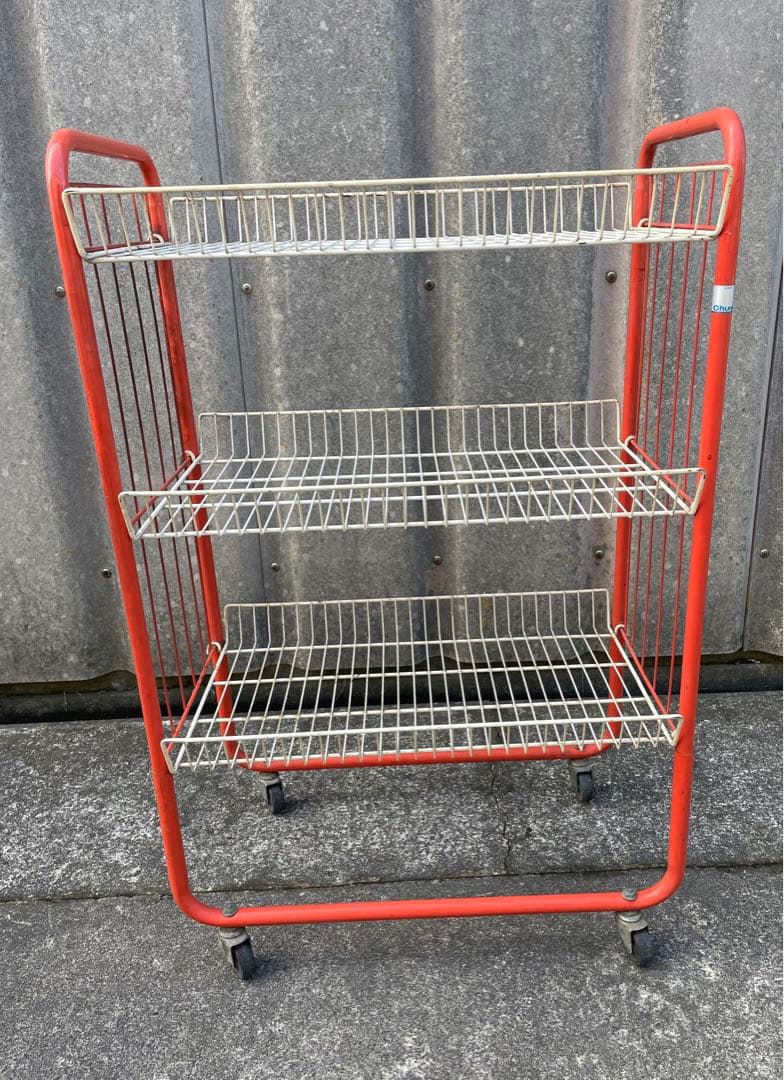 ビンテージ/レトロ/スチールラック/ワイヤーラック/ラック/陳列棚/店舗什器