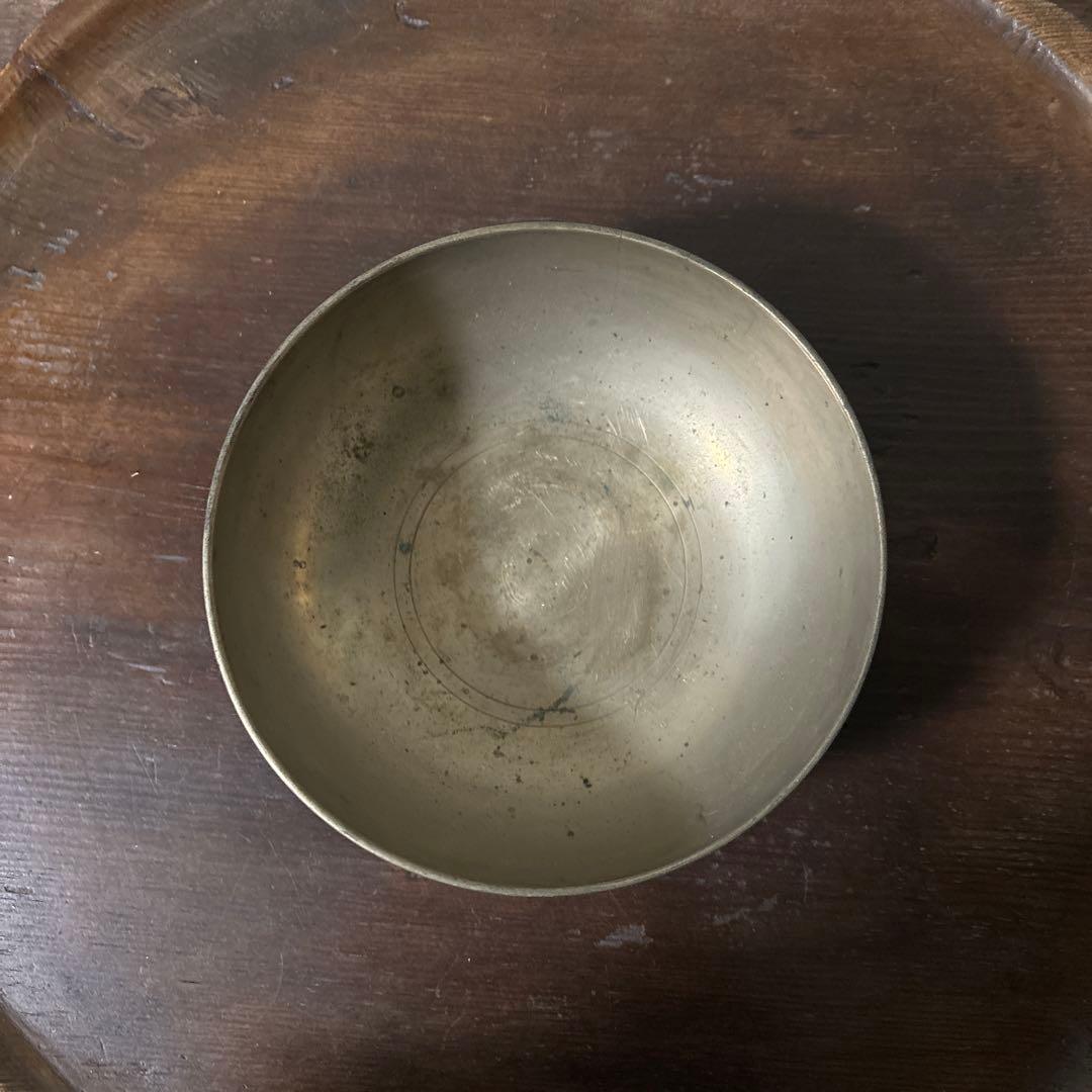 韓国　古い真鍮製の器　3点　その16アンティーク　古道具　韓国骨董　李朝