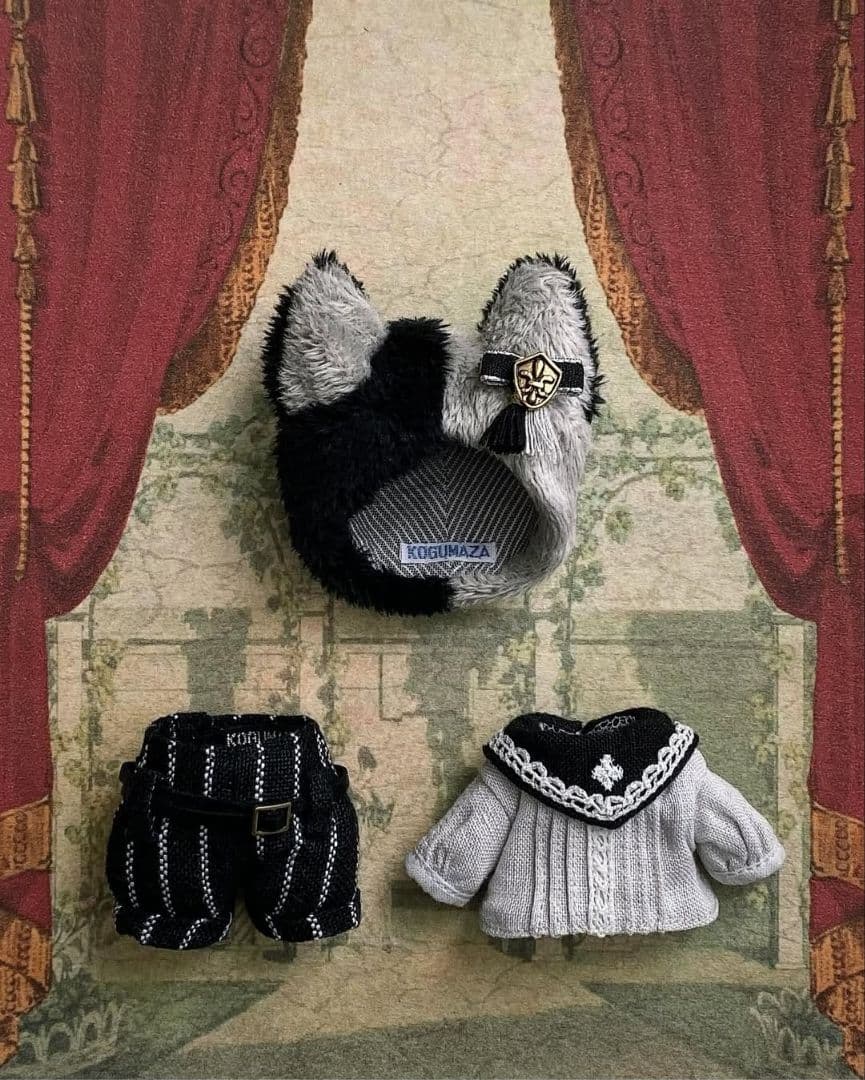 ディーラー様製 ホーリーカラーリネンチュニックセット アニマルドールサイズ