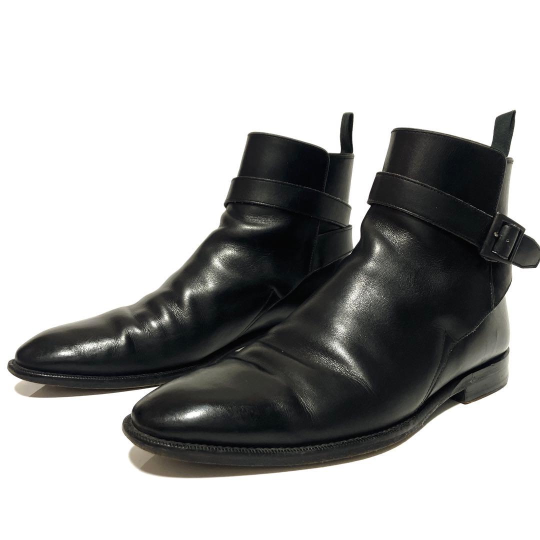 あ*ぇ様 BURBERRY バーバリー　ブラック ジョッパーブーツ　アンクルスト