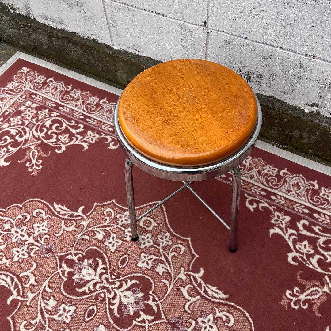 ビンテージ品 古家具◼︎チトセ 丸椅子 ラウンドスツール A