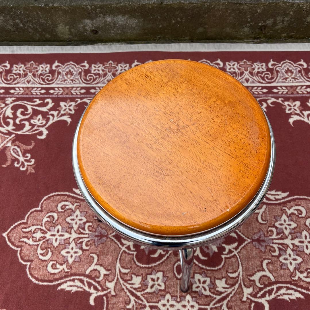 ビンテージ品 古家具◼︎チトセ 丸椅子 ラウンドスツール A