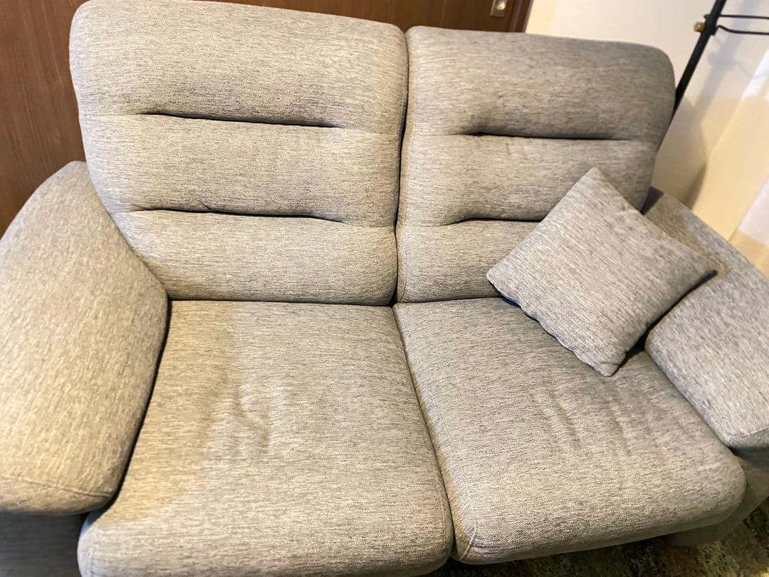 ニトリ　2人掛けソファ 布張りタイプ