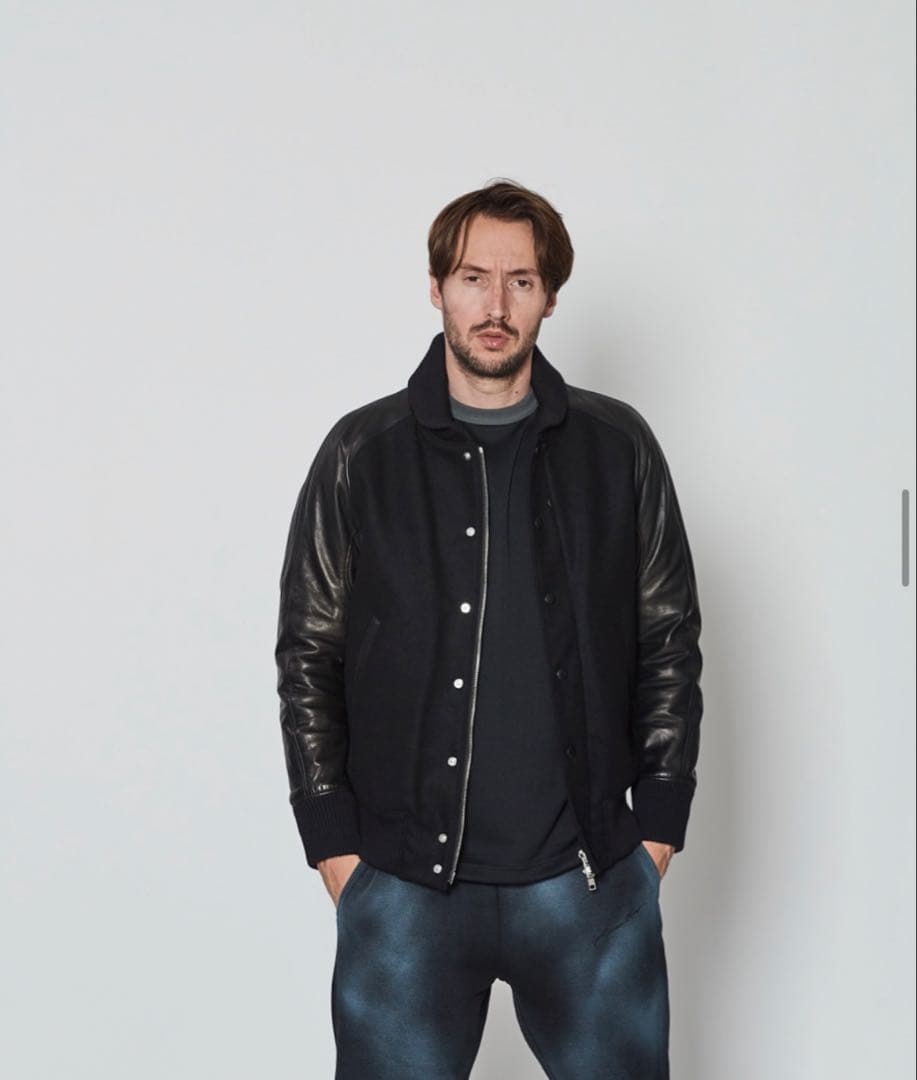 ※ 値下げ相談受け付けます ACANTHUS アカンサス　レザースタジャン