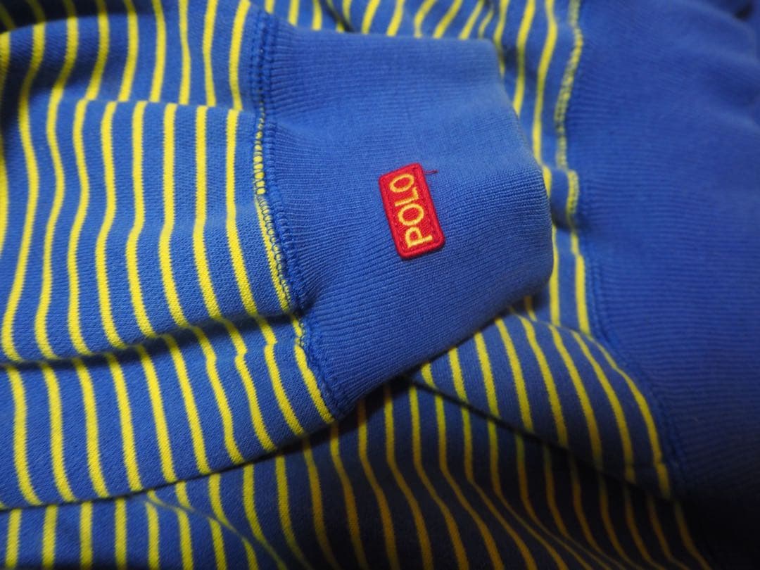 Polo by Ralph Lauren XL トレーナー ボーダー イエロー