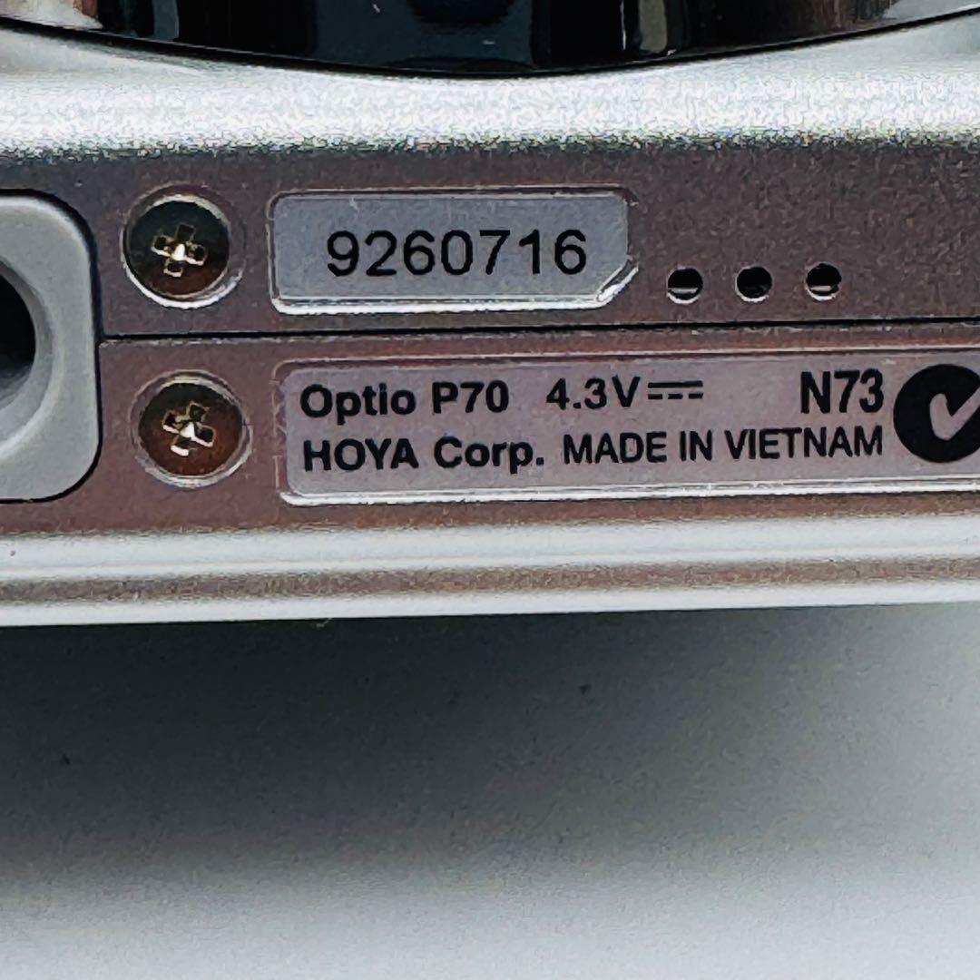 【極美品・箱付き】PENTAX Optio P70 シルバー 付属品充実