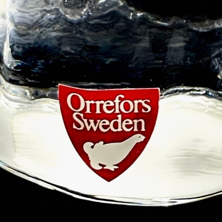 Orreforsオレフォス クリスタルグラスフィギュア