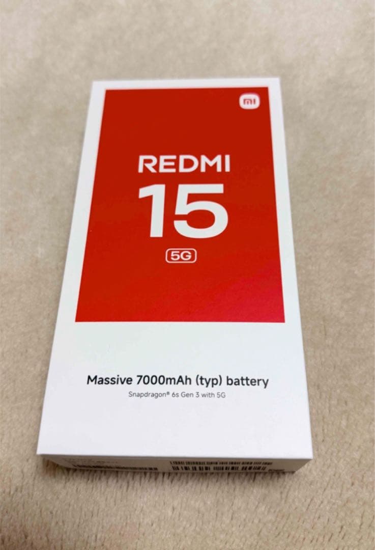 Xiaomi Redmi 15 5G 128GB 本体