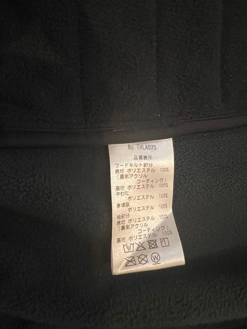 美品 トミーヒルフィガー ゴルフ アウター 黒 中綿 フリース