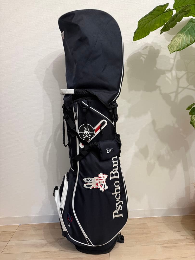 【極美品】Psycho Bunny スタンド付きキャディバッグ　サイコバニー