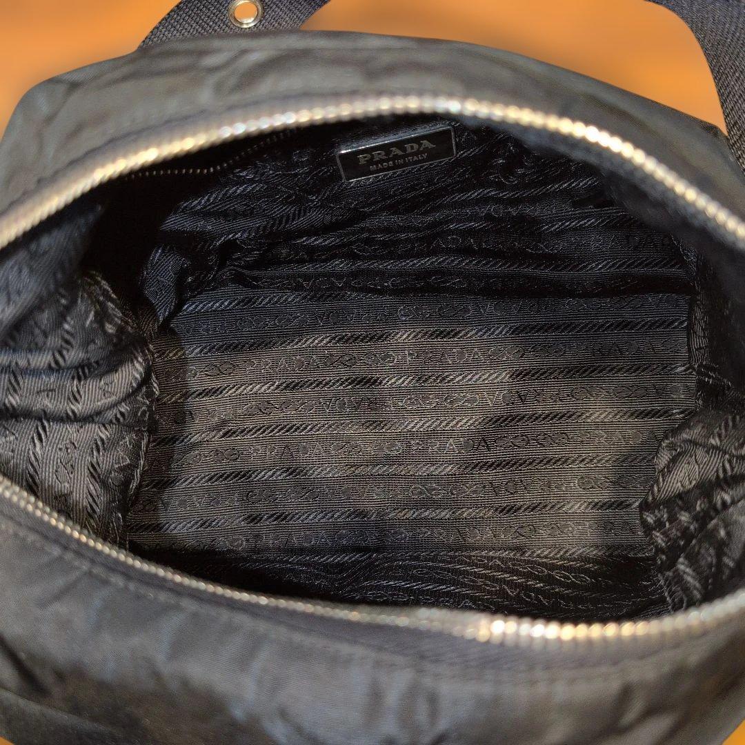 ​【美品】PRADA プラダ ナイロン ショルダーバッグ ブラック