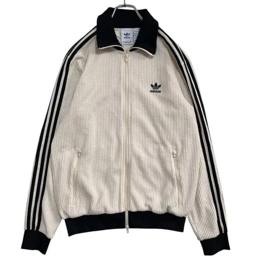 ●1272 adidas ワッフル クラシック トラックトップ ホワイト XL