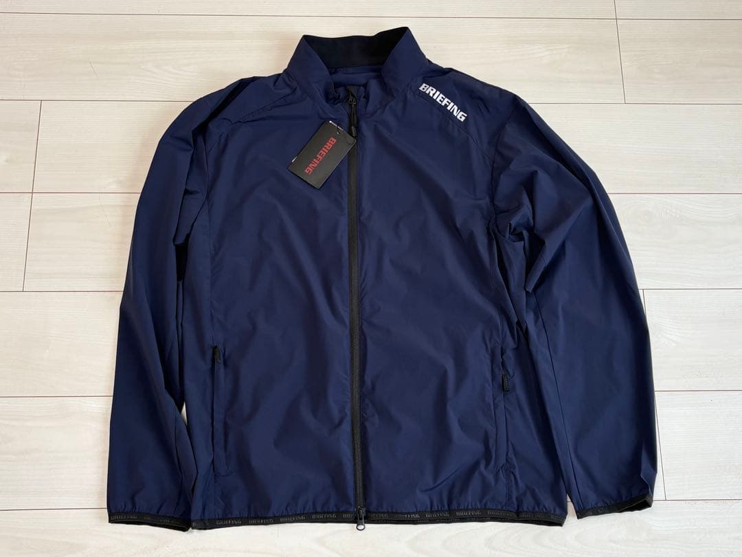 未使用)ブリーフィング ゴルフ ウインドブルゾン メンズ サイズXL ネイビー