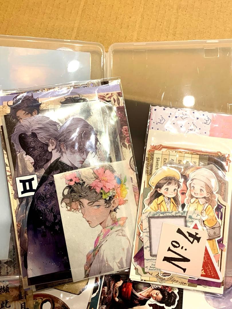 【s】コラージュ素材や雑貨など大量！ 紙もの ステッカー マステ まとめ売り