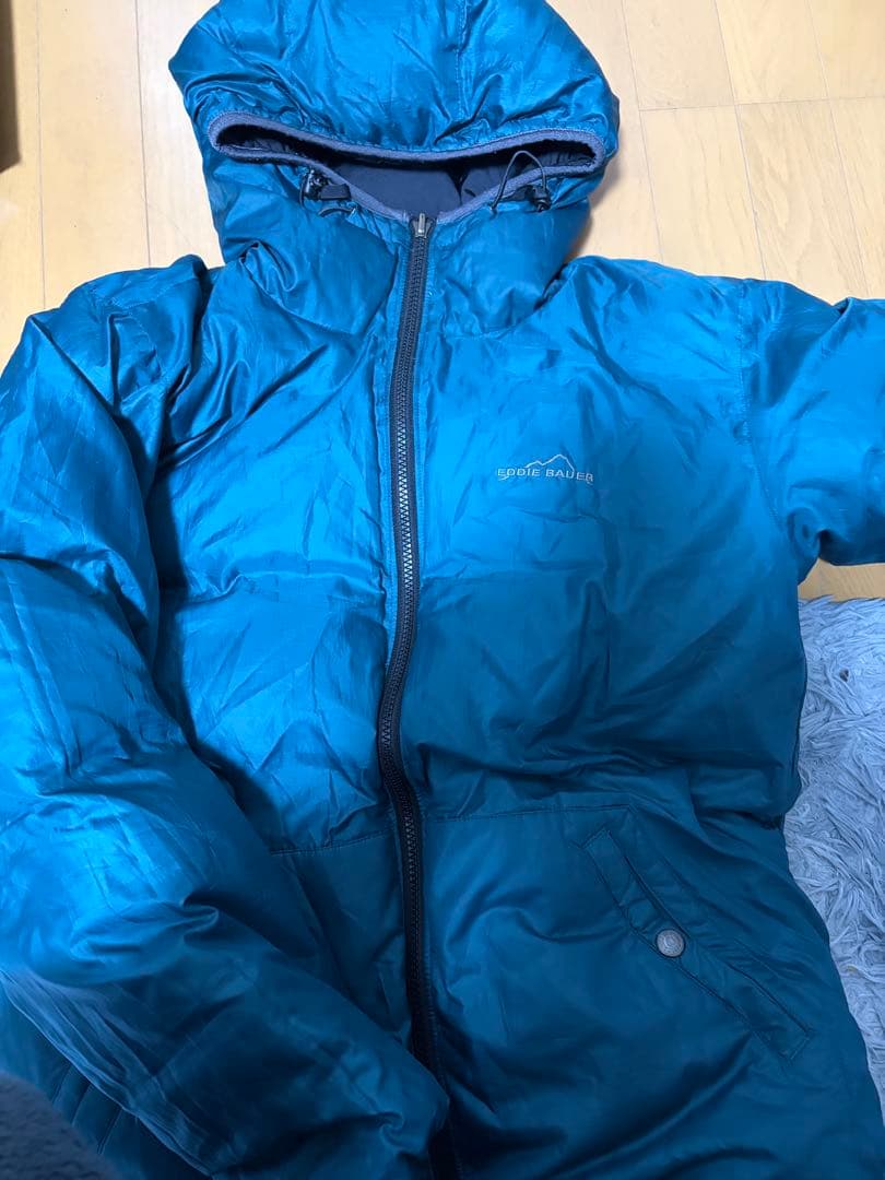 EDDIE BAUER(エディーバウアー)/プレミアムグースダウン/M/ブルー