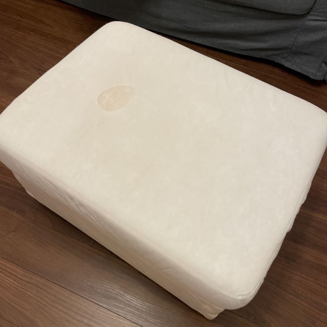 送料込み　IKEA エークトルプ　オットマン　収納付き　グレー