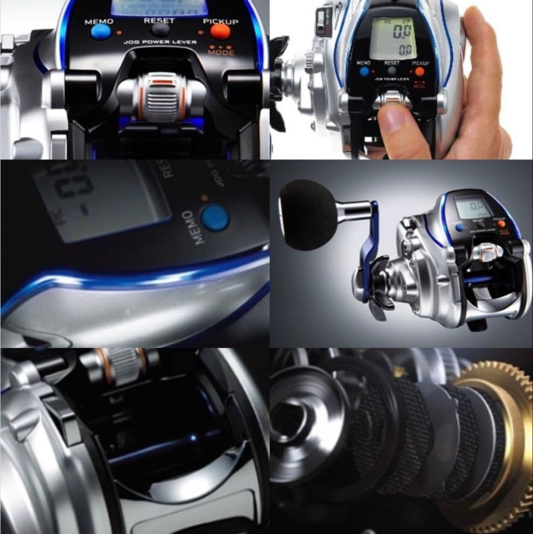 5時間使用の超美品　SEABORG 300MJ-Ｌ　電動リール シルバー/ブルー