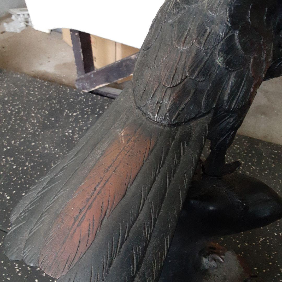 希少大きな鷲の銅製品の金属置物アートオブジェ