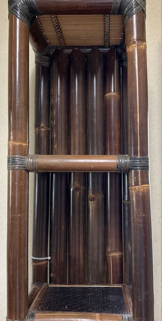 アジアン　オシャレインテリア　バンブーラック　5段　アジアン