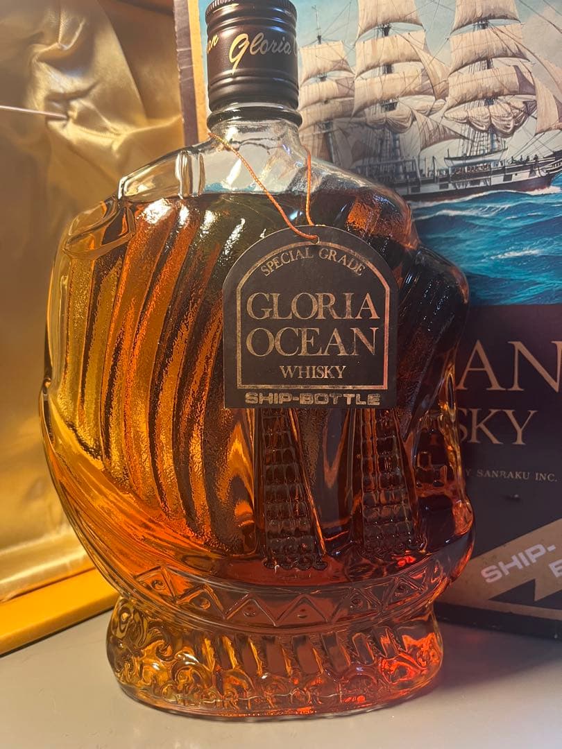 GLORIA OCEAN ウイスキー 船型ボトル